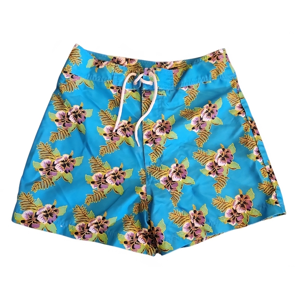 Vintage MUDD Floral Lace-Up Girl's Swim Shorts W/Back Pocket Size 10 *Y2K*